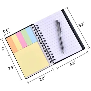 Notebook Pocket Notepad with Pen and Sticky Notes