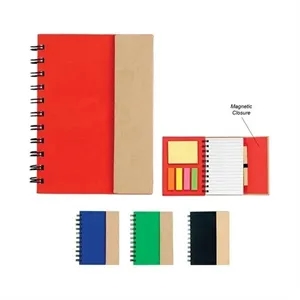 Notepad With Pen In Holder And Sticky Notes