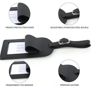 PU Leather Luggage Tag
