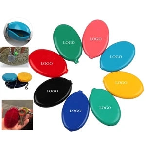 PVC Coin Purse Change Holder Chain Pouch