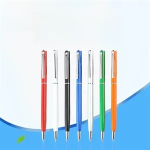 Plastic slim ballpoint pen