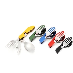 Portable 4 in 1 Stainless Steel Travel Utensil