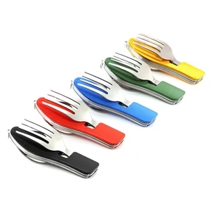 Portable 4 in 1 Stainless Steel Travel Utensil