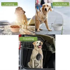 Portable Folding Double Pet Bowl