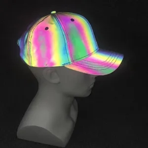 Rainbow reflective cap