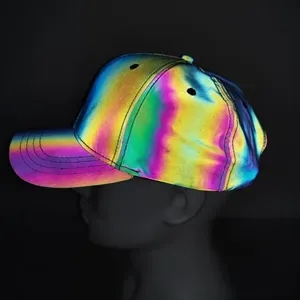 Rainbow reflective cap