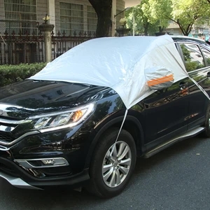 Reflective cloth cover for snow-cover at night