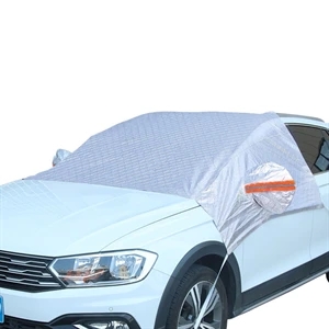 Reflective cloth cover for snow-cover at night