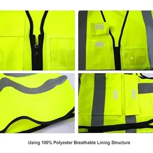 Reflective work Construction Safety Vest