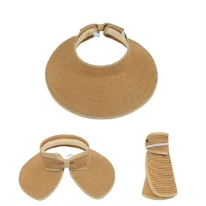 Roll-up Straw Sun Visor