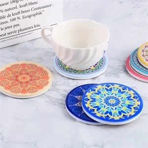 Round Absorbent Coasters for Drinks