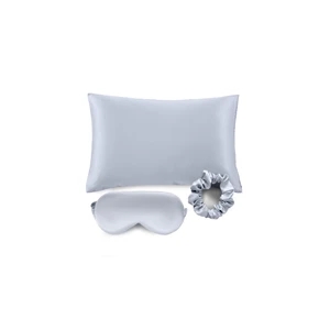 Silky Satin Pillow Covers with Hidden Zipper Set of 3