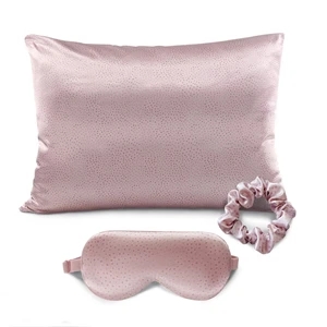 Silky Satin Pillow Covers with Hidden Zipper Set of 3