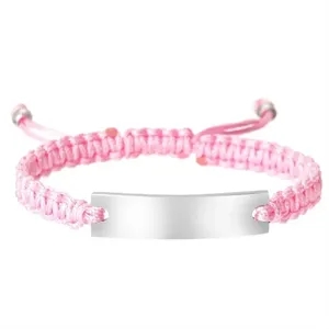Stainless Steel Milanese Rope Black Braided Bracelet