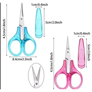 Stainless Steel with Protective Cover Straight Tip Scissors