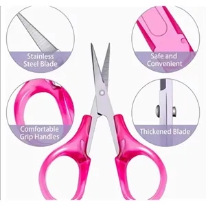 Stainless Steel with Protective Cover Straight Tip Scissors