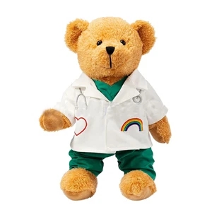 Stuffed Teddy Bear with Doctor or Nurse Scrubs