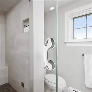 Support And Assist Rail For Bath Or Shower Suction Grab Bar