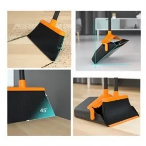 Upright Broom And Dustpan Set