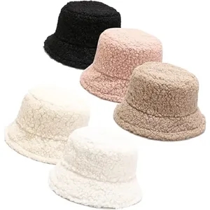 Winter Plush Fuzzy Bucket Hat