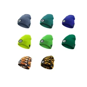 Wireless Musical Knitted Cap With Headlight