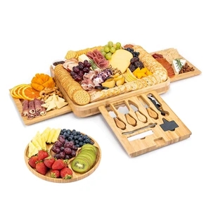 Wood Cheese Board and Knife Set