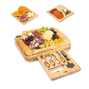 Wood Cheese Board and Knife Set