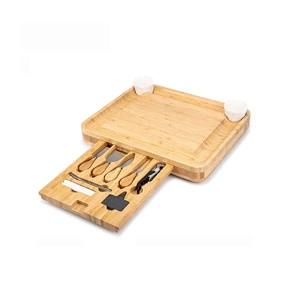 Wood Cheese Board and Knife Set