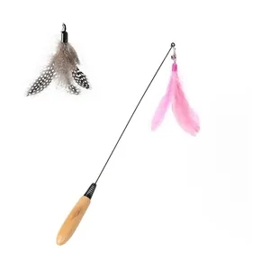 Wood Handle Cat Stick Toy