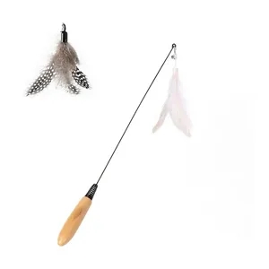 Wood Handle Cat Stick Toy
