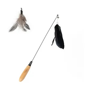 Wood Handle Cat Stick Toy
