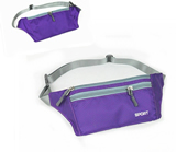 2-Zipper Running Fanny Pack Waist Bag Travel Passport Wallet