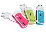 3-in-1 Universal Power Strip with 2 USB Ports