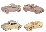 3D Wooden Car Puzzle