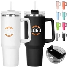 40 oz Reusable Car Straw Thermos Cup