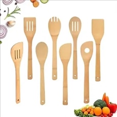 6 Pieces Bamboo Kitchen Utensil Set