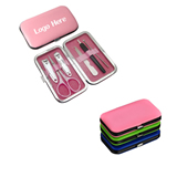 6-Sets PU Leather Case Manicure Set