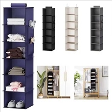 6-Shelf Hanging Closet Organizer