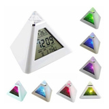 7 LED Color Change Pyramid Digital Alarm Clock