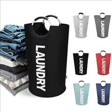 90L Large Laundry Basket Waterproof Clothes Bin Collapsible
