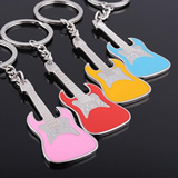 Aluminum Guitar Bottle Opener Keychain