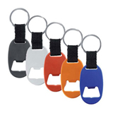 Aluminum Key Tag With Bottle Opener With Strap And Split