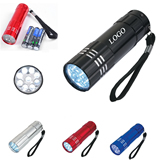 Aluminum Led Flashlight With Strap