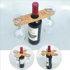 Bamboo Wine Glass Holder