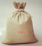 Burlap/Jute Drawstring Bag