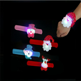 Christmas Flash Light Pat Ring Slap Bracelet LED Christmas D