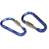 Coded Lock Aluminum Carabiner Keychain Combination Lock