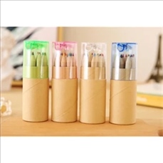 Color Pencils in Cardboard Tube