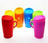 Colorful Ceramic Coffee Mug with Silicone Cap