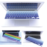 Colorful Rainbow Silicone Keyboard Film For 13.3